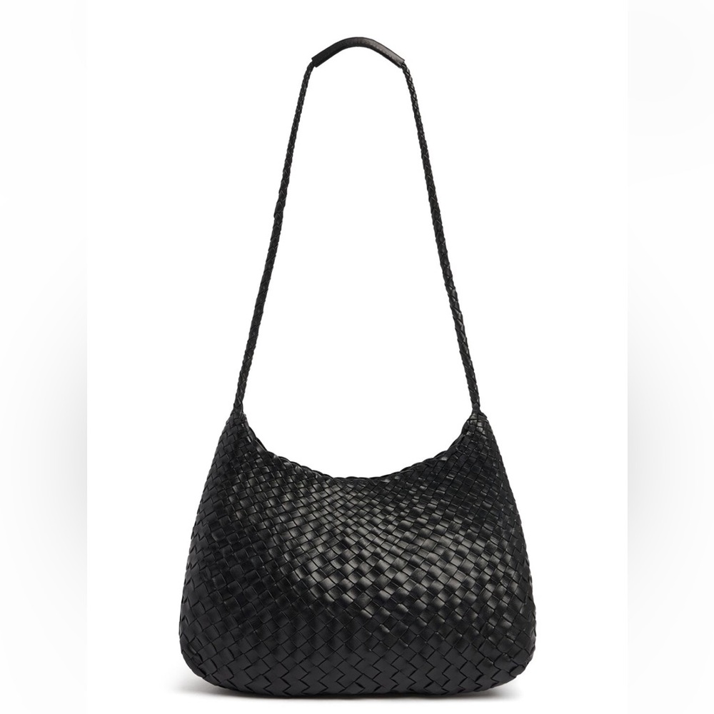 Dragon Diffusion Santa Rosa Black Woven Shoulder Bag
